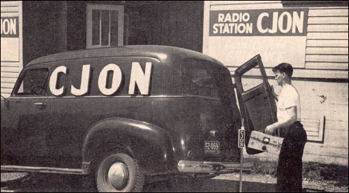 CJON at Buckmaster's Circle, 1952