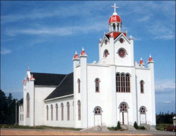 L'église Our Lady of Mercy, Port-au-Port Ouest, T.-N.-L., en 1993