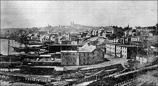St. John's, avant 1892 (vue vers la partie ouest de la ville)