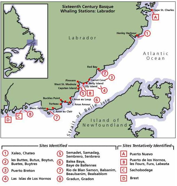 16th Century Basque Whaling Stations