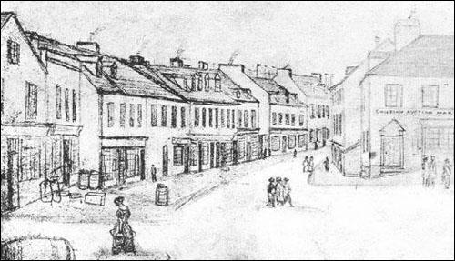 Water Street, St. John's, Looking West, 1837 Water Street, St. John's, Looking West, 1837