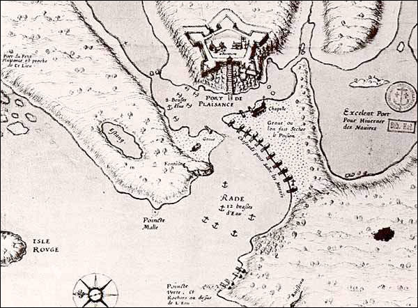 A French Map of the Forts in Placentia, ca. 1675