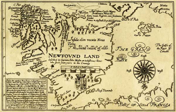 John Mason's map of Newfoundland, ca. 1617