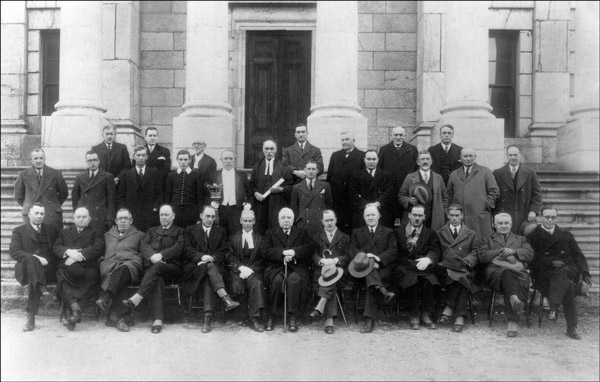 Members of the last House of Assembly, 1933
