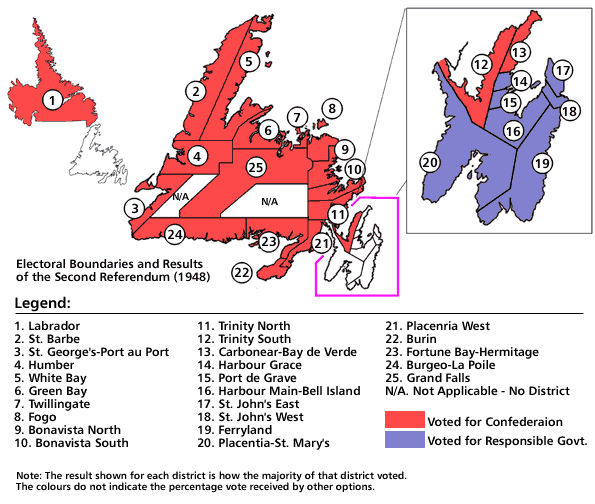 Electoral Boundaries and Results of the Second Referendum, 1948 Electoral Boundaries and Results of the Second Referendum, 1948