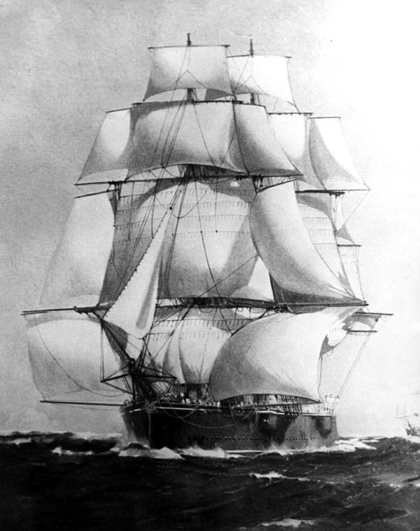 Le HMS <em>Calypso</em>, s.d.