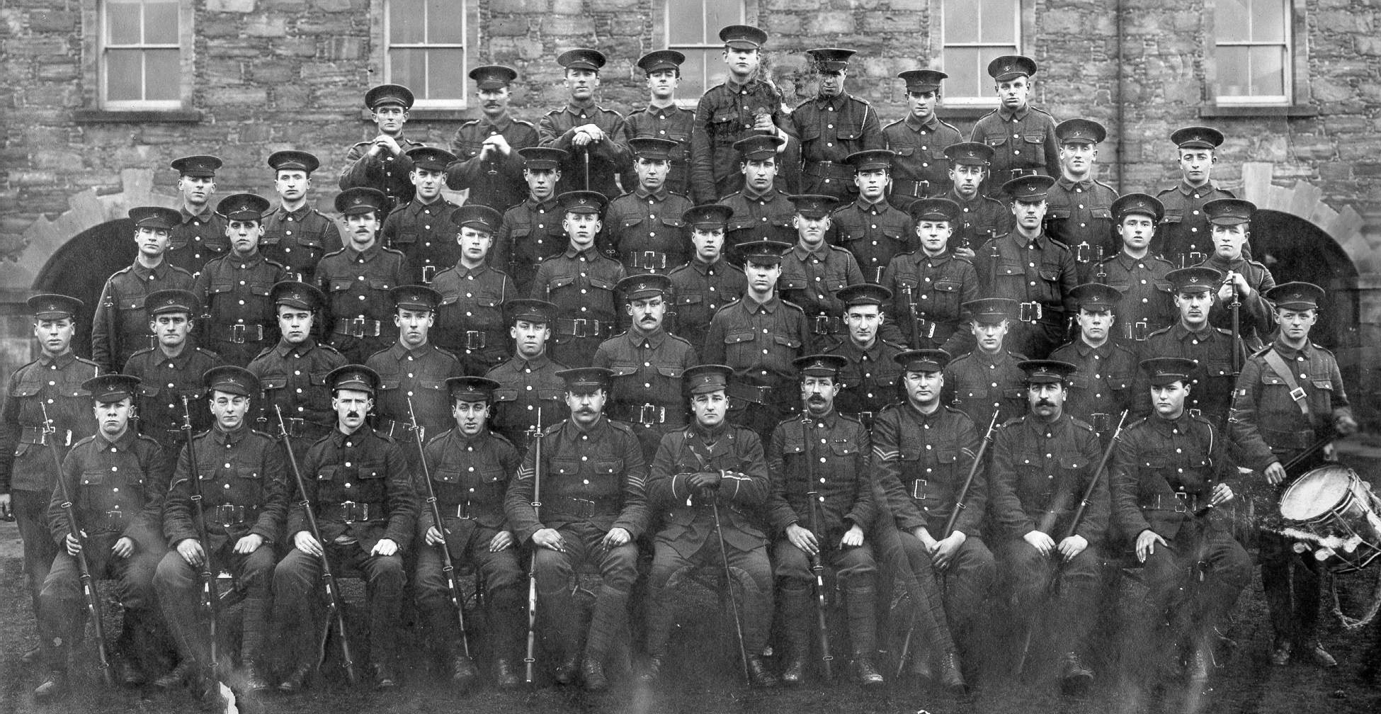 No. 3 Platoon, A Company, Fort George, Scotland, ca. 1915