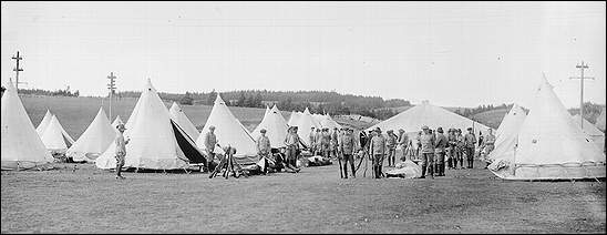 Terrain d'entraînement de Pleasantville, St. John's, 1914