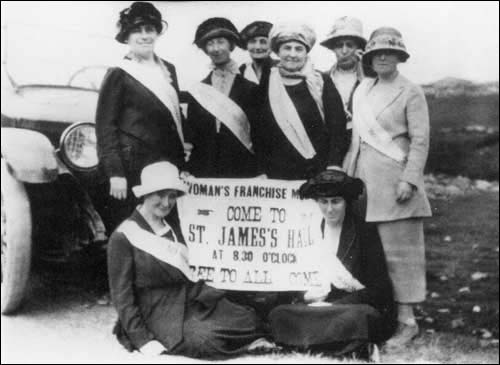 Les suffragettes de Terre-Neuve, vers les années 1920