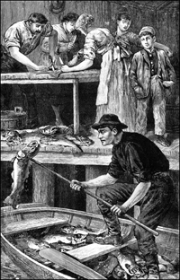 Men and Women in the Cod Fishery by Hyde, ca. 1879
