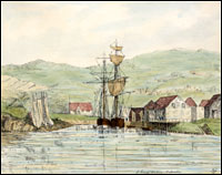 St. Francis Harbour (also known as Frances Harbour) by Rev. William Grey, ca. 1857