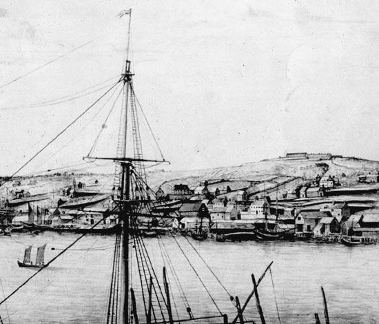 A drawing of St. John's, c. 1785
