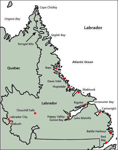 Full Map of Labrador