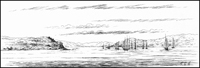 Drawing of Tub Harbour by George E. Gladwin, ca. 1877