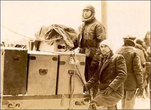 Camera Crew of 'The Viking', ca. 1930
