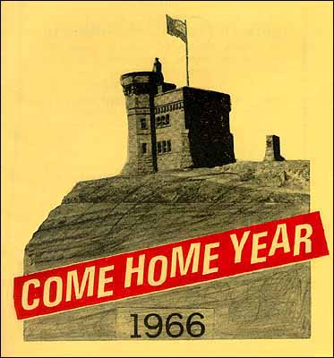 Cover of Map & Guide to St. John's, Come Home Year, 1966