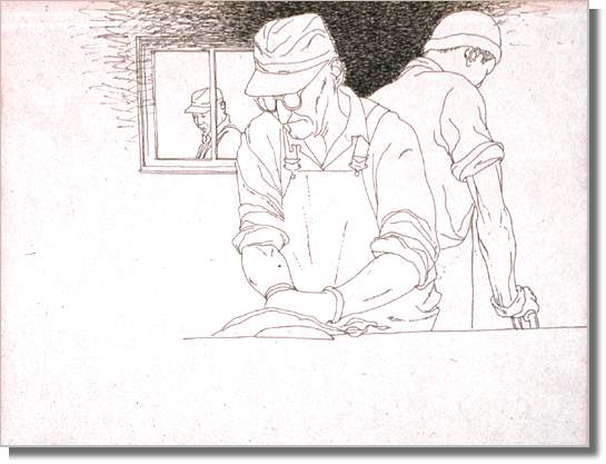 Fishermen's Series: Drawing 1 of 9