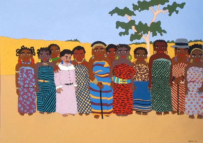The Twelve Wives of the African King Having Their Pictures<br>Taken for the First Time