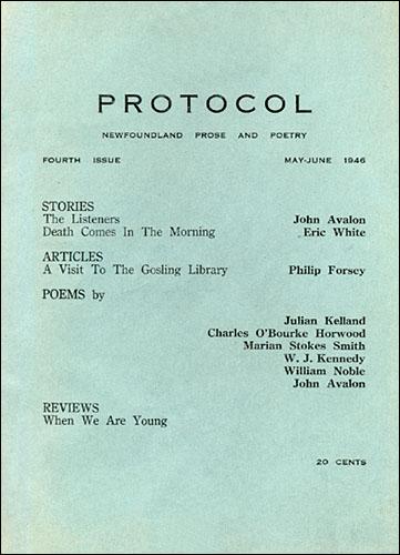 Cover of the Fourth Issue of <em>Protocol</em>, 1946 Cover of the Fourth Issue of <em>Protocol</em>, 1946