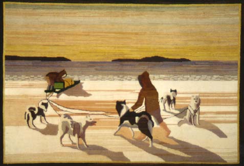Dog Team with Shadows Dog Team with Shadows