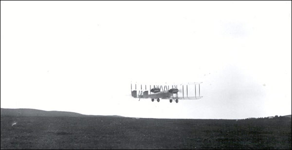 Taking off from Lester's Field, 14 June 1919
