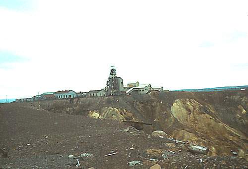 La mine de Buchans, vers 1980 La mine de Buchans, vers 1980