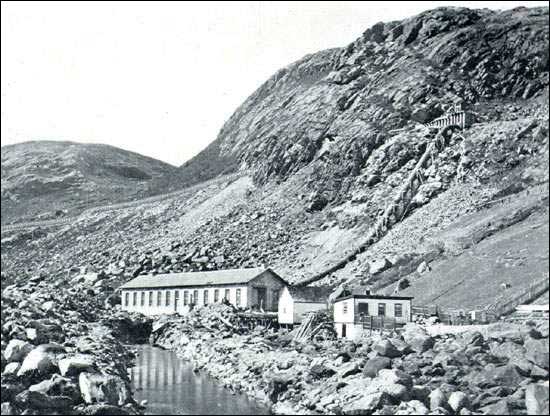 Centrale hydroélectrique de Petty Harbour, vers 1900