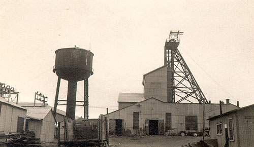 Mine de Buchans, vers 1950