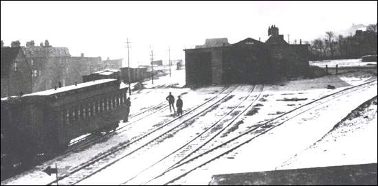Gare ferroviaire du fort William, St. John's, années 1880