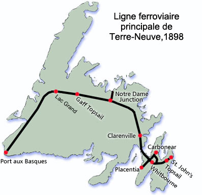 Ligne ferroviaire principale de Terre-Neuve, 1898