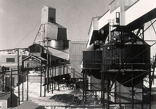 La mine de fluorite de St. Lawrence, vers 1960