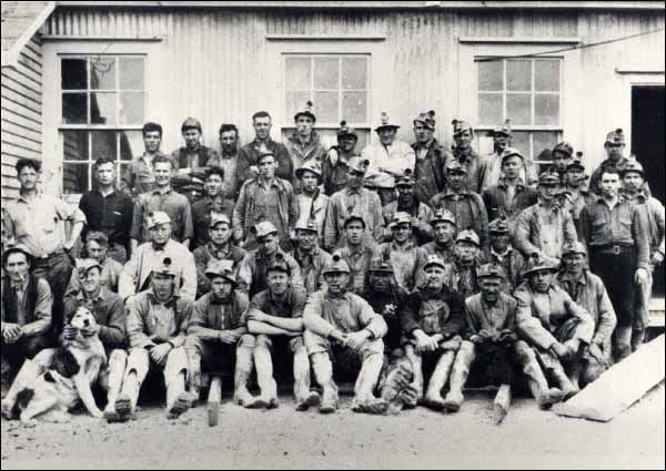 Mineurs de Buchans, vers 1935