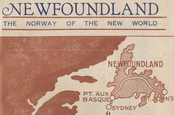 Guide touristique: 'Newfoundland: The Norway of the New World', 1929