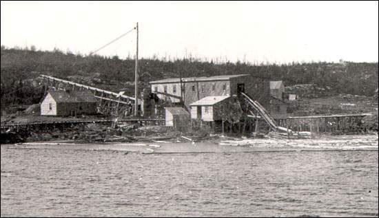 Scierie à Botwood, vers 1900