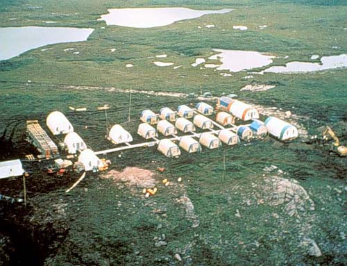 Campement d'exploration, Hope Brook, sud-ouest de l'île de Terre-Neuve