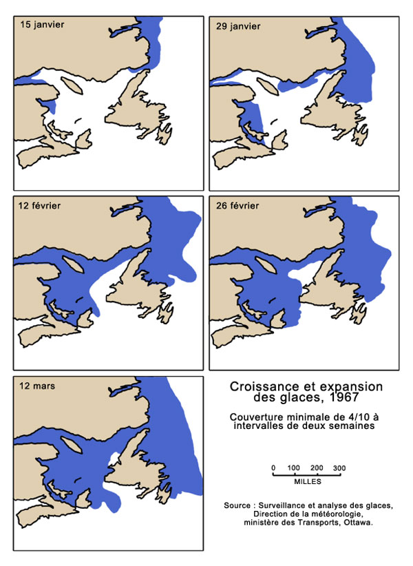 Croissance et expansion des glaces, 1967