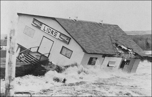 Destruction du local du club des Lions