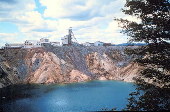 Mine de Buchans, centre de l'île de Terre-Neuve