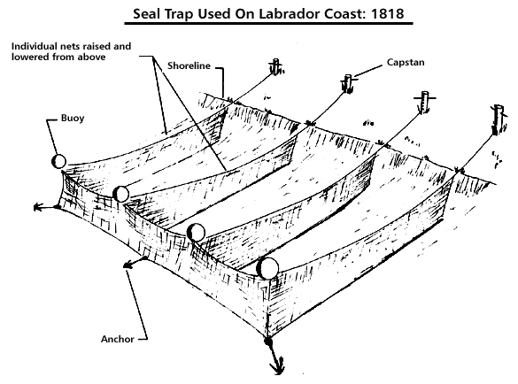 Piège à phoques utilisé sur la côte du Labrador, 1818