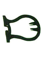 Fourchette et boucle de ceinture provenant des fouilles archéologiques à Plaisance Fourchette et boucle de ceinture provenant des fouilles archéologiques à Plaisance