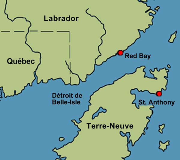 Red Bay dans le détroit de Belle-Isle