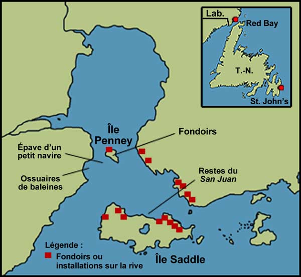 L'île Saddle et Red Bay au Labrador