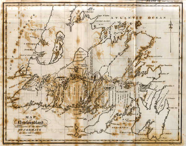 Carte dessinée par Cormack, 1824