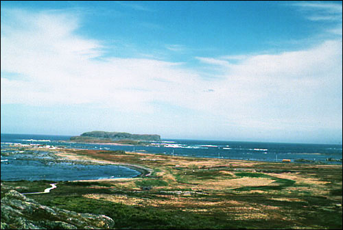 L'Anse aux Meadows, vue au nord