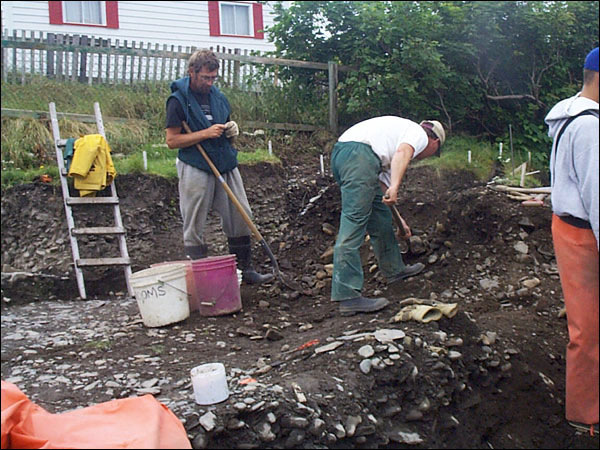 Fouilles archéologiques sur le site du manoir dans la colonie d'Avalon