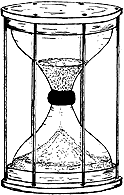 Dessin d'un sablier du 16e siècle