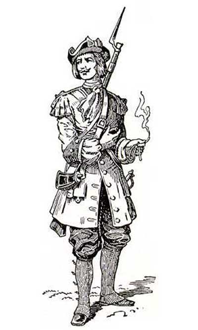 Soldat français, fin du 17e siècle