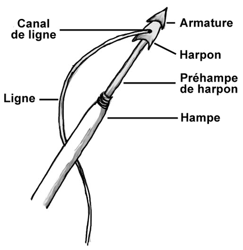 Harpon détachable