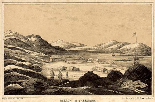 Poste missionnaire de Hebron (Labrador), vers 1860