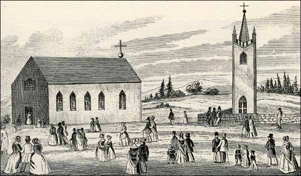 Église catholique, Burin, 1849 Église catholique, Burin, 1849